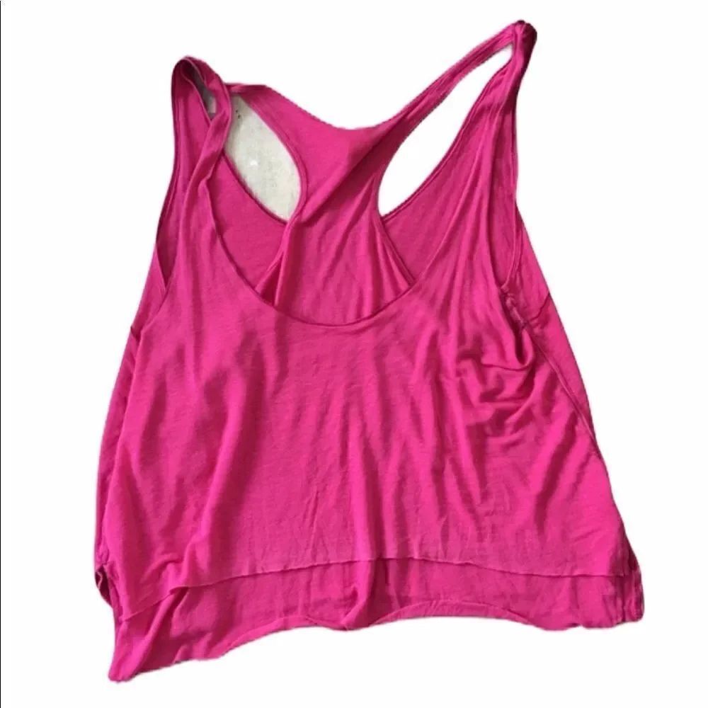 Free People Pink Layered Tank Top Size Small - Picture 5 of 5